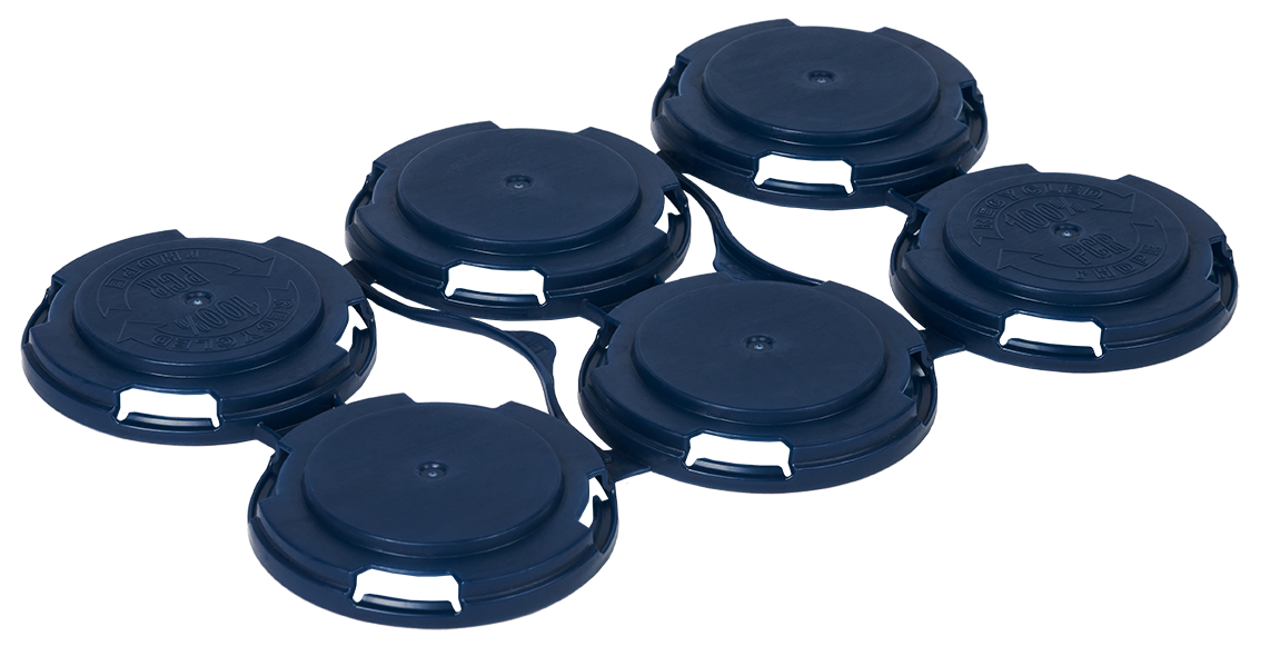 Opaque Blue Craft Brewery Supplies 6 Pack Can Handle  CT 510/CT