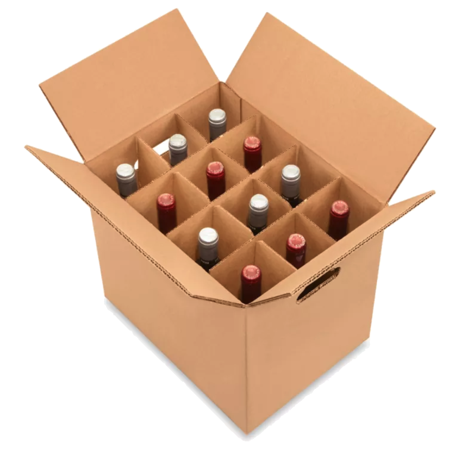 12.25 X 13.125x9.875   30 PT   Chipboard Partition  EA Kit for Plain Wine Box 12-Cell 1350/PL 30/BU