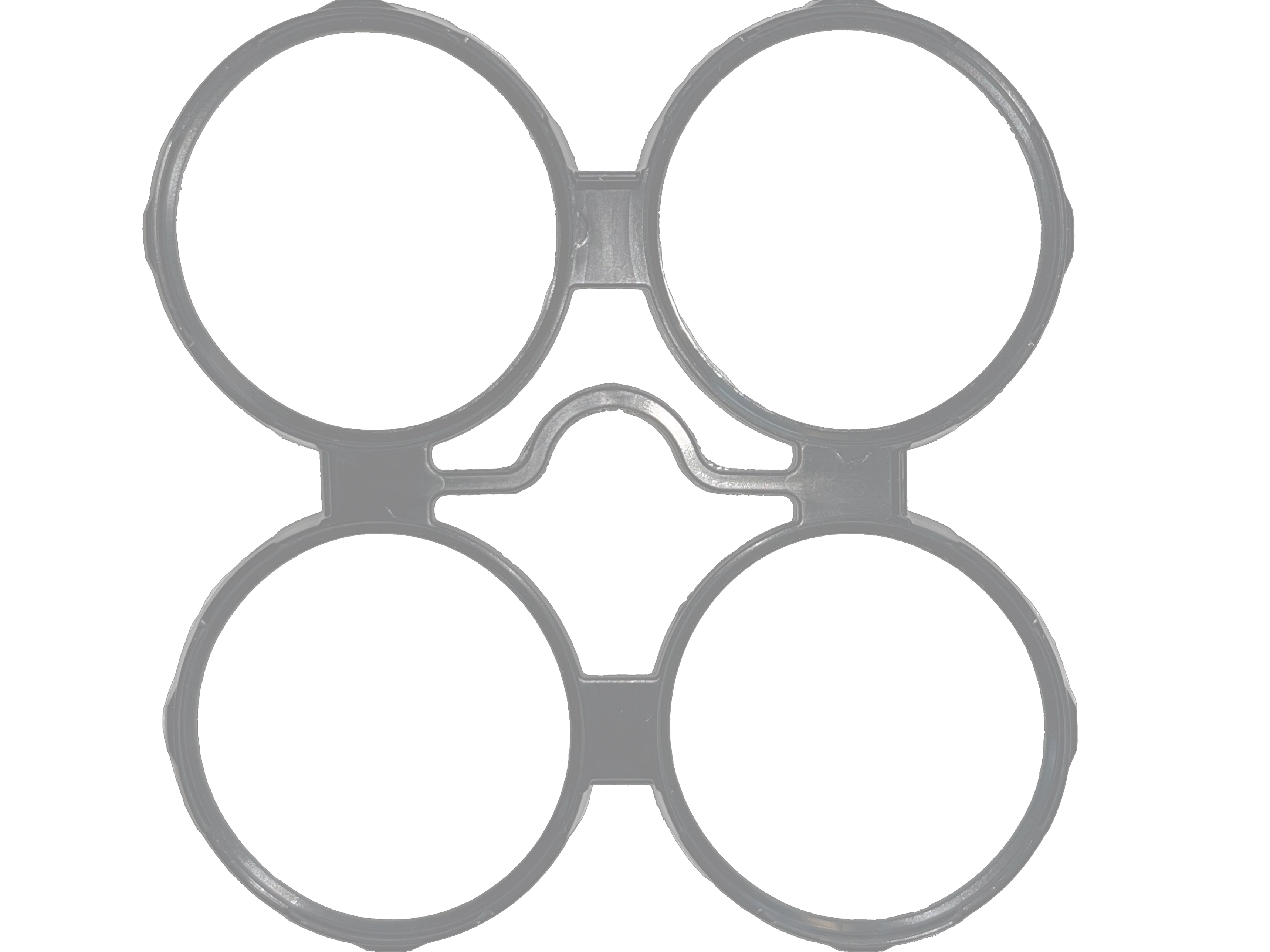 PolyPro Craft-Pak Versa 4-Pack Silver Can Handles 654/CT