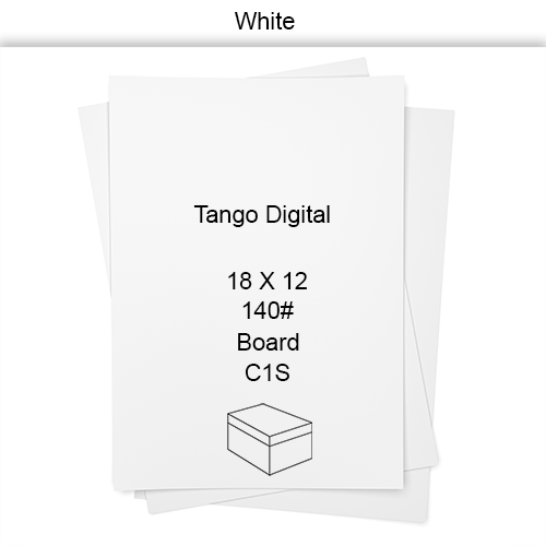 18 x 12 140# 70M 12 PT White C1S Tango Digital - Board CT