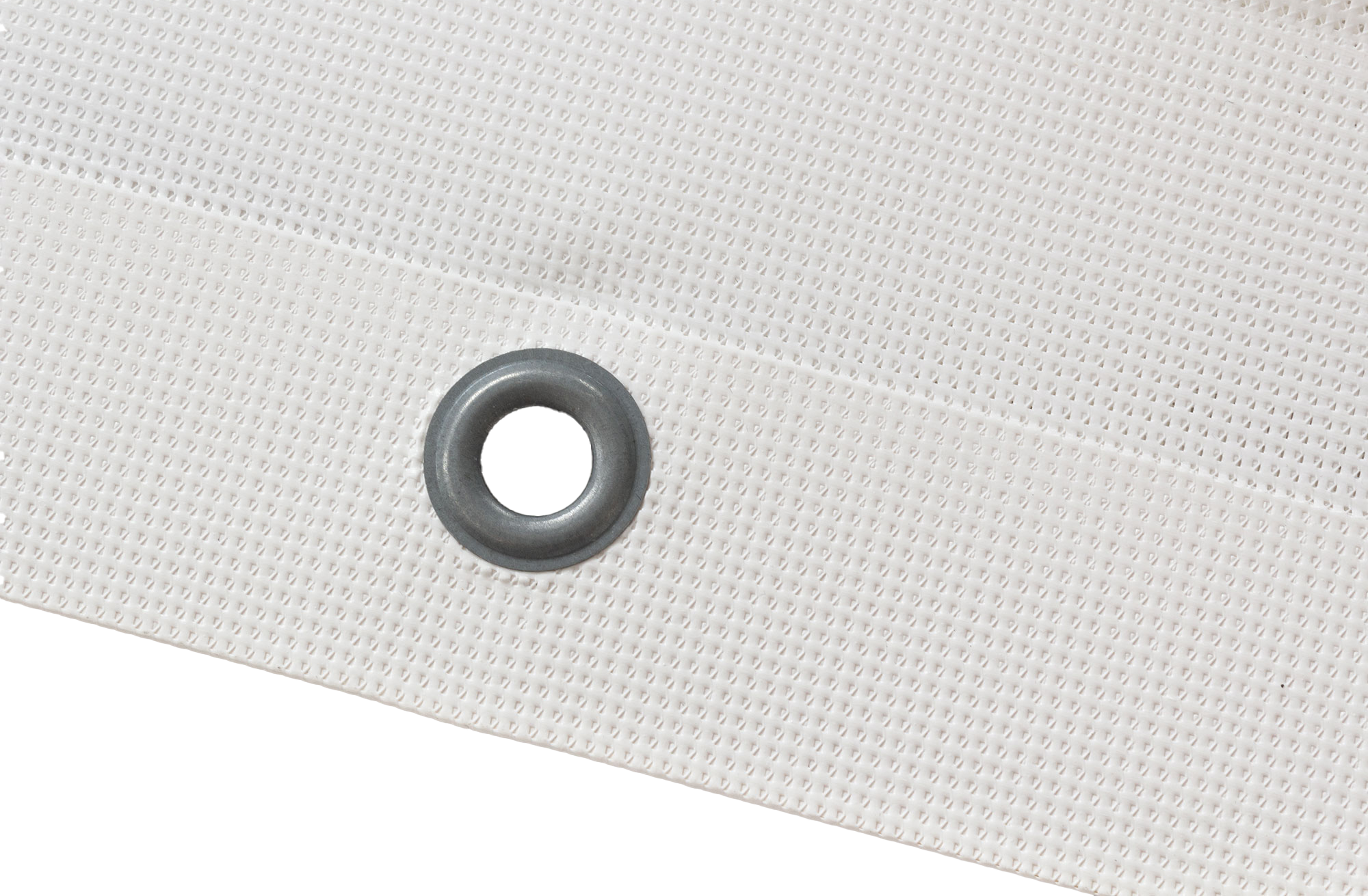 38" x 150'  - White Gloss Magnate 0 3" - RL Mesh 50/50 View PVC Banner w/ rem. liner 14 Mil