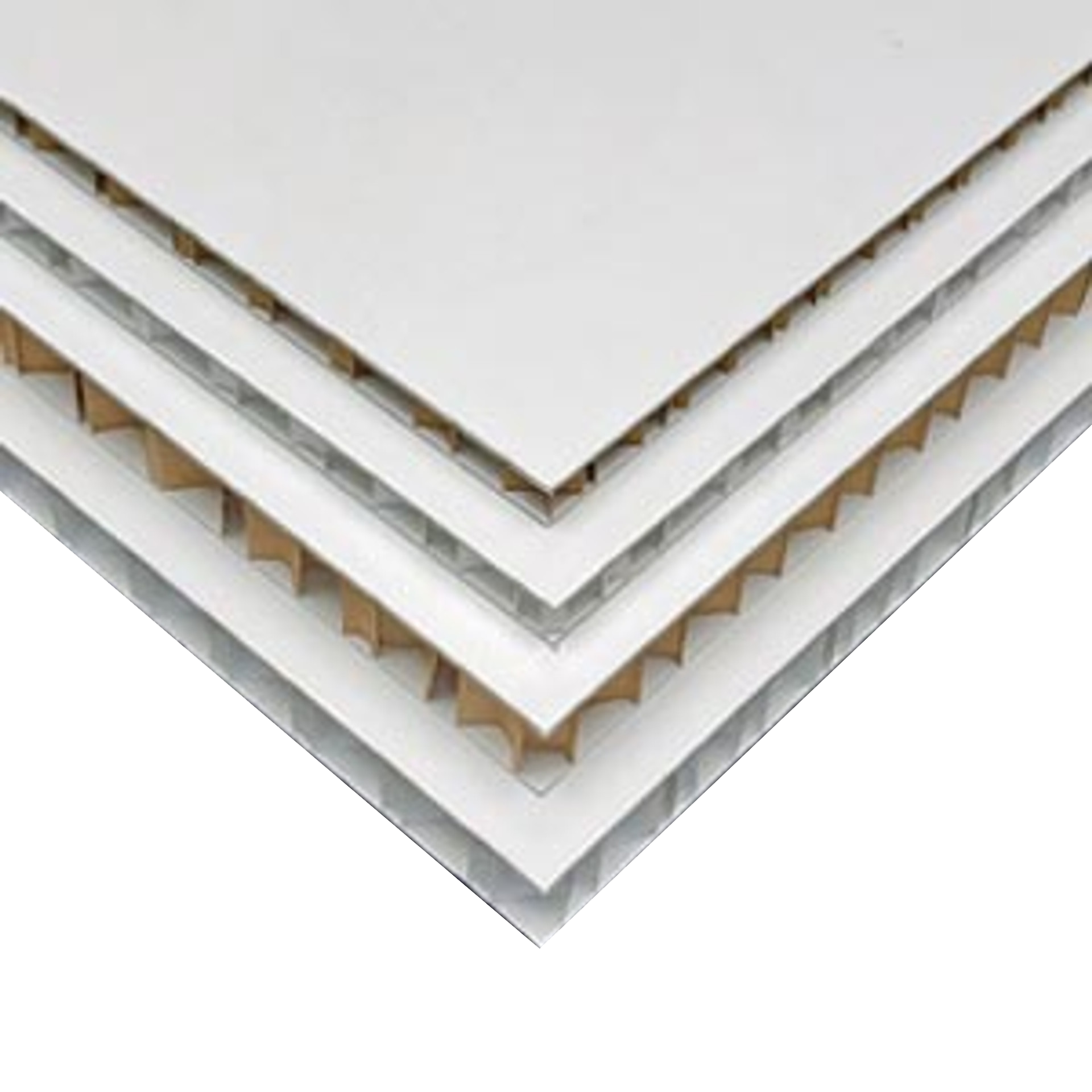 48 X 96    White/Kraft/White Matte EAGLECELL  - CT  1/2" All Paper Honeycomb Graphic Board