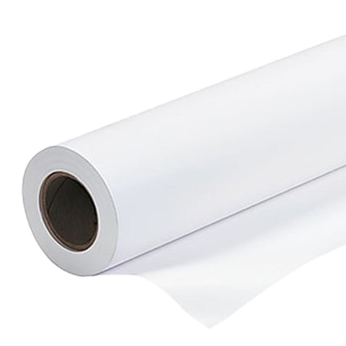 38" x 164'   White Matte Blockout Banner - 3" - RL 18 Oz. DS 1000D - L S UV