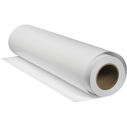 36" X 66'  - Bright White Matte 3539 SyntiTec Polypro Film .000 0 - RL Easy Tack Rem Adh 14 Mil (5 Mil Liner)