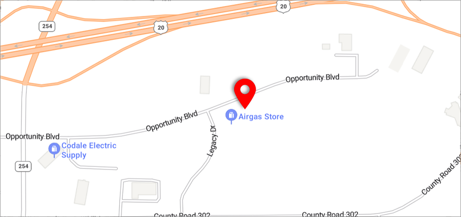 Map of Casper branch