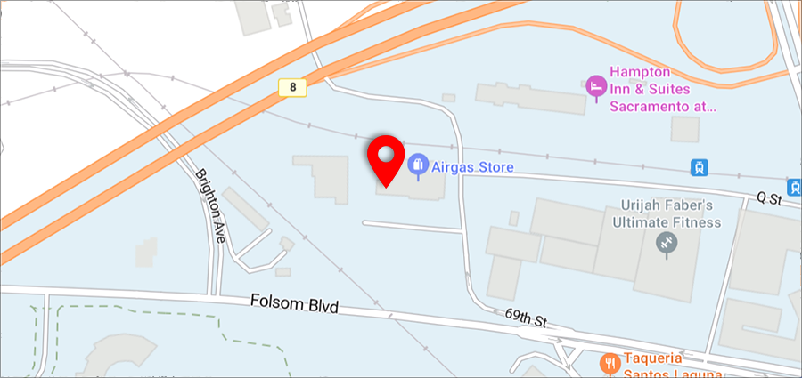 Map of Sacramento branch