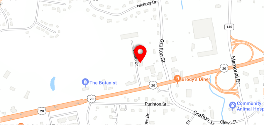 Map of Boston branch