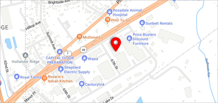 Map of Baltimore branch