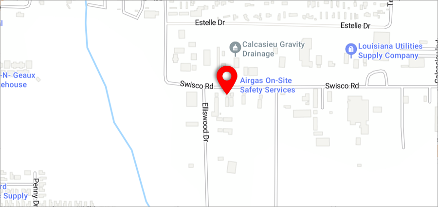 Map of Lake Charles branch