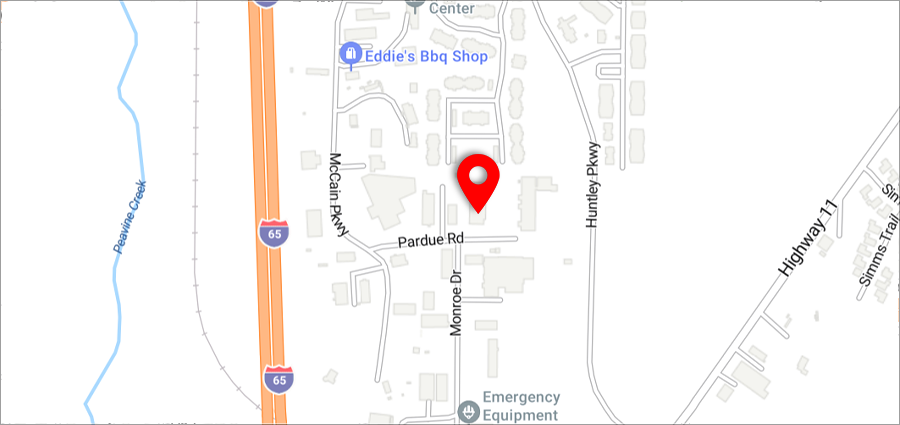 Map of Birmingham branch