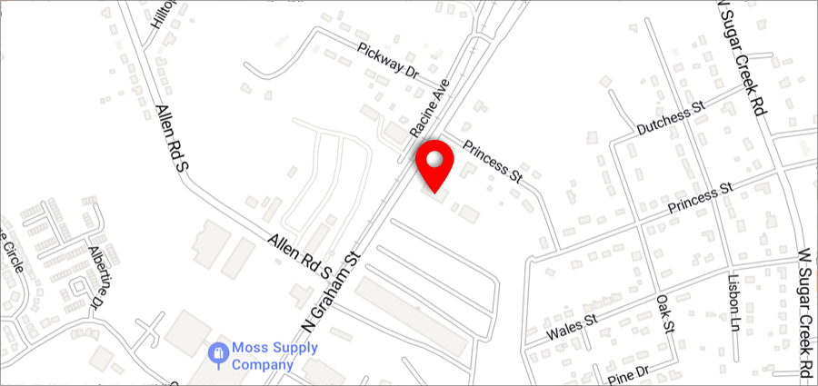 Map of Charlotte branch