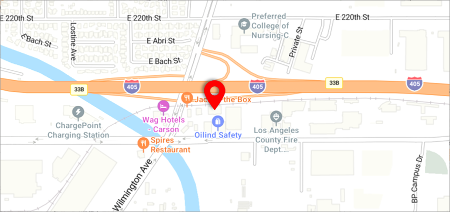 Map of Los Angeles branch