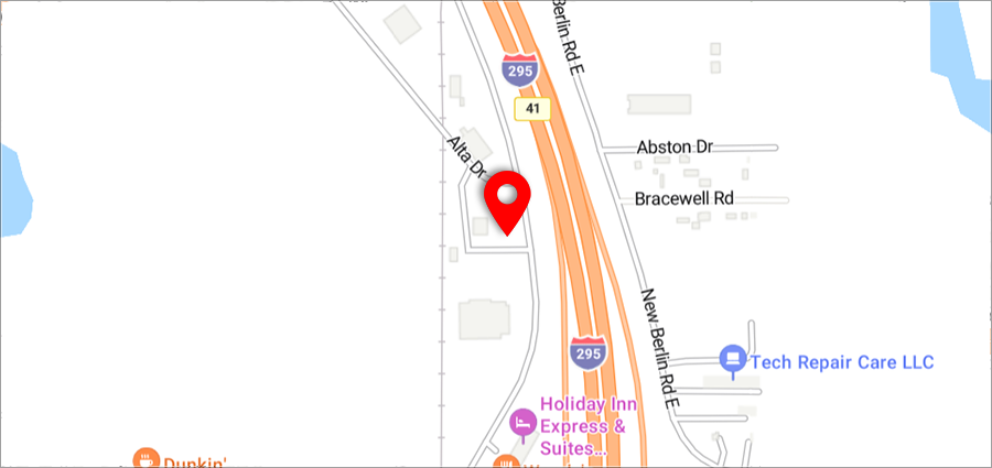 Map of Jacksonville branch