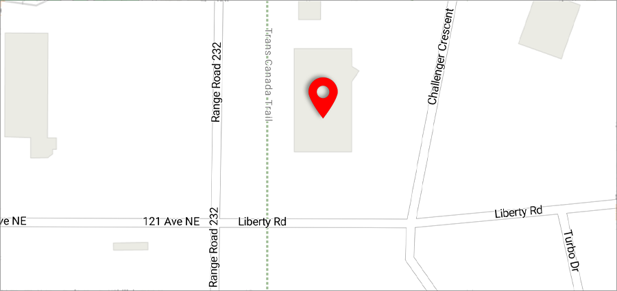 Map of Edmonton branch