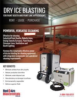 Flyer cabine de peinture par projection de glace carbonique