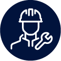 Icône représentant les travaux d'entretien