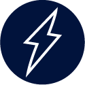Icône représentant l'électricité ou la puissance