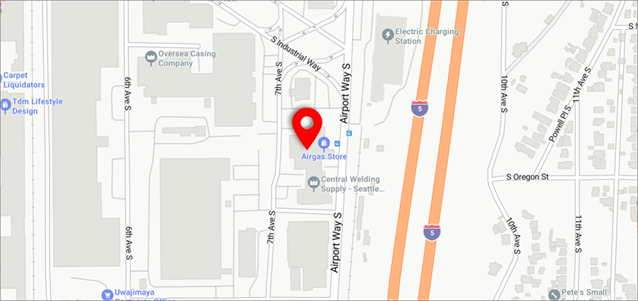 Carte de l'agence de Seattle