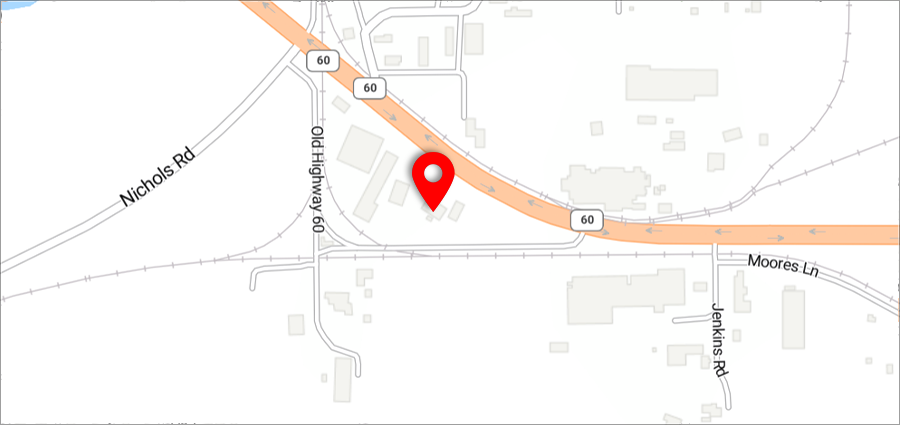 Carte de l'agence de Tampa