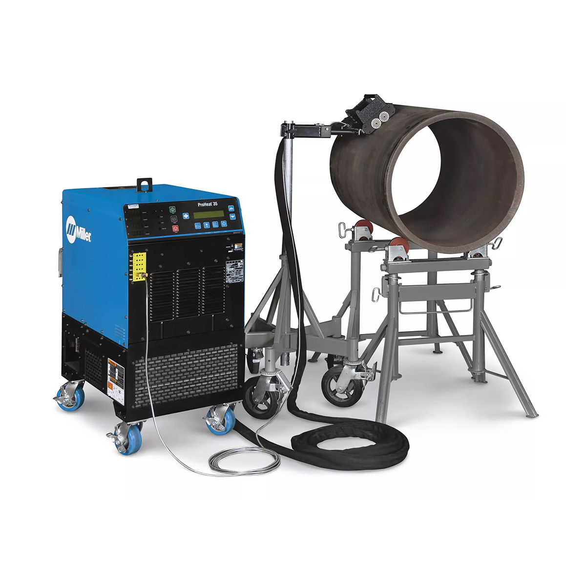 Miller ProHeat 35 rolling inductor set up.