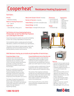 Cooperheat Resistance Heating Spec Sheet