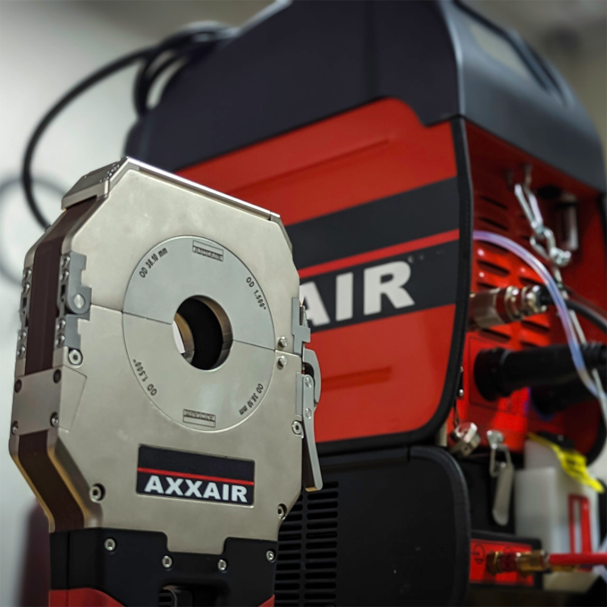 Axxair SAXX 200 Orbital Welding Power Source With Closed Weld Head.