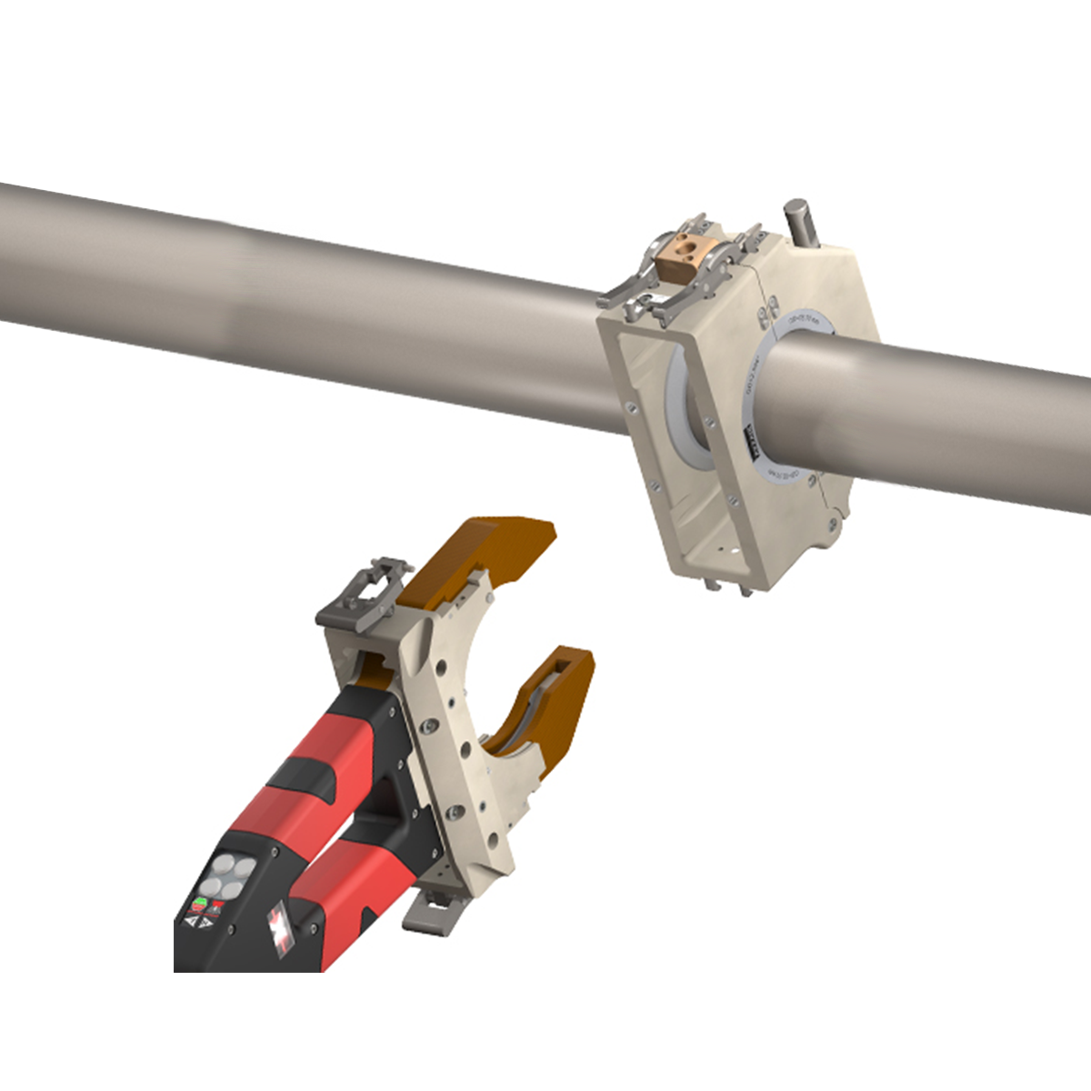 axxair closed welding option for Cassettes for welding in confined spaces.