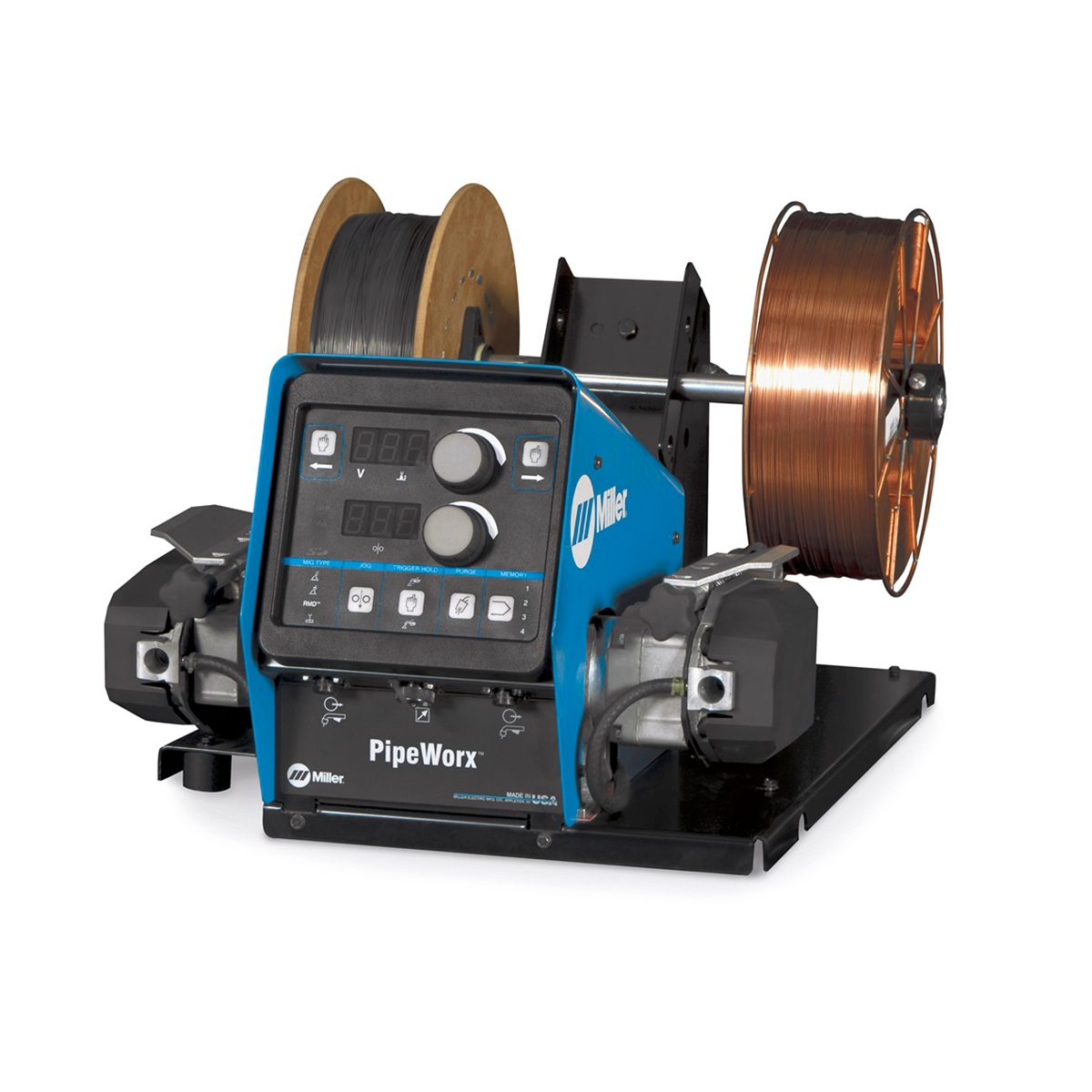 Miller PipeWorx 400 dual wire feeder.