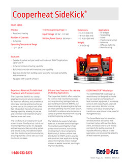 Cooperheat SideKick Spec Sheet