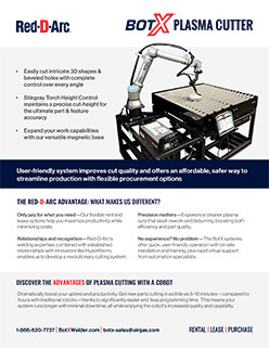 BotX plasma cutting system flyer