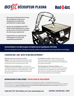 Brochure sur le découpeur plasma BotX