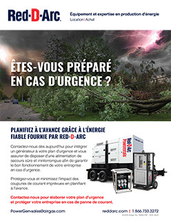 Dépliant sur la production d'électricité en cas d'urgence