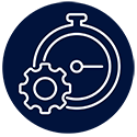 Icon representing efficiency and productivity
