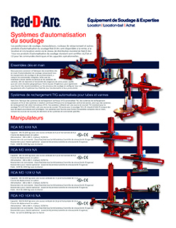 Brochure sur les principaux produits de Red-D-Arc Key Plant
