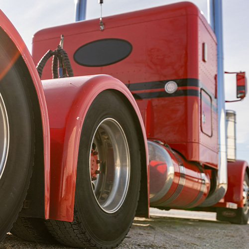 Back of industrial truck