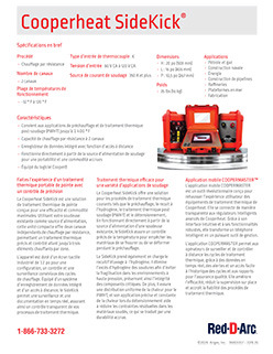 Cooperheat SideKick Spec Sheet