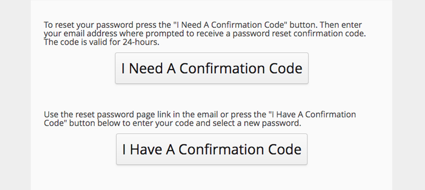 ReturnsCenter confirmation code
