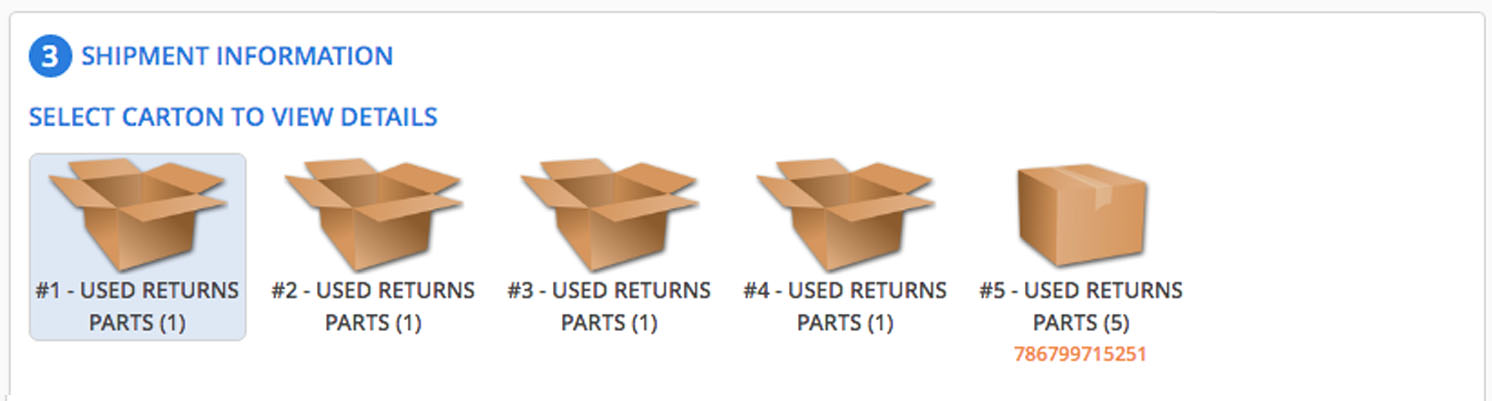 View SHOPBlueCrest tracking label and packing slip on your returnsCenter carton