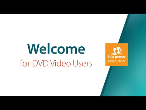 Welcome for DVD Video Users