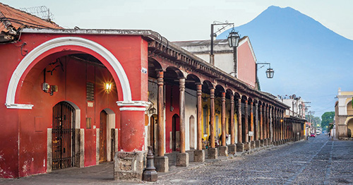 colonial architecture in Antigua Guatemala