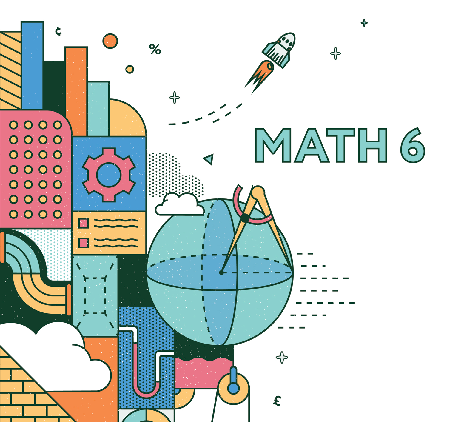 BJU Press Math 6 textbook cover.