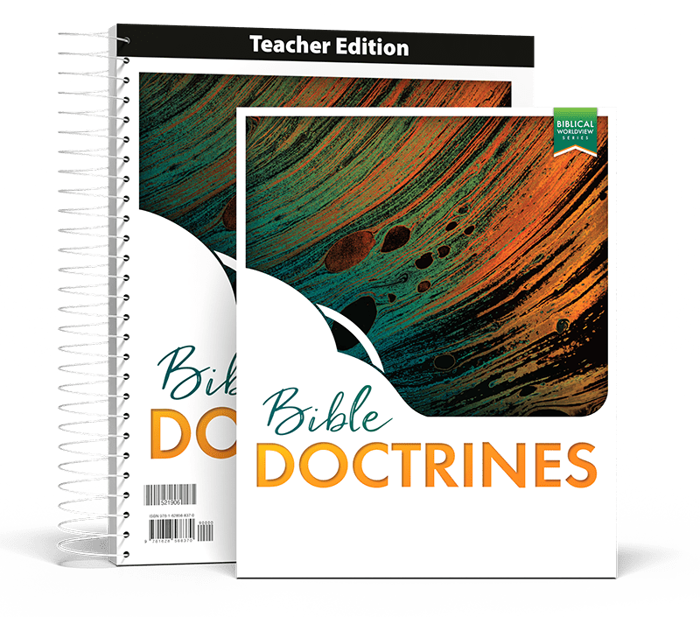 Bible Doctrines textbook and Teacher Edition covers
