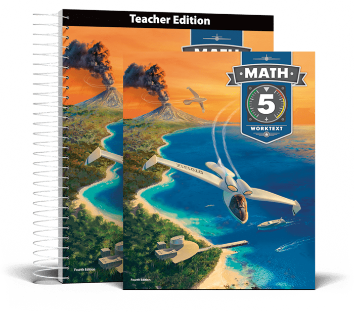Math 5 textbook and Teacher Edition covers