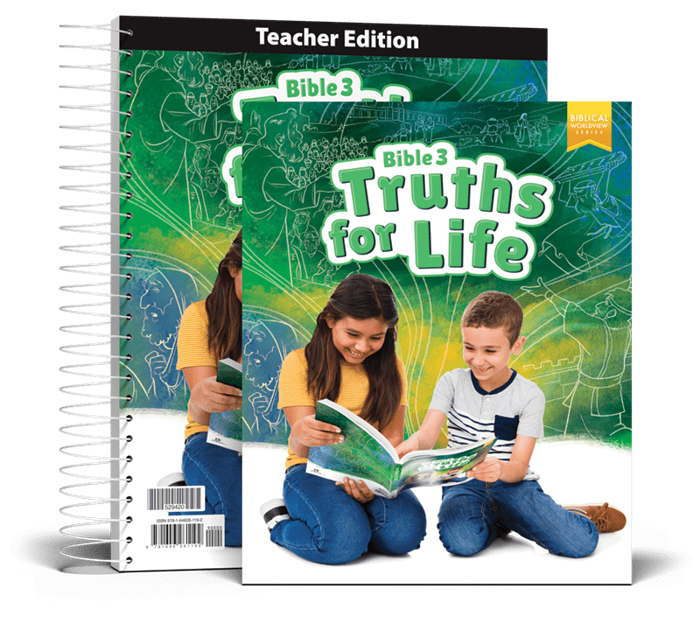 Bible 3 textbook and Teacher Edition cover