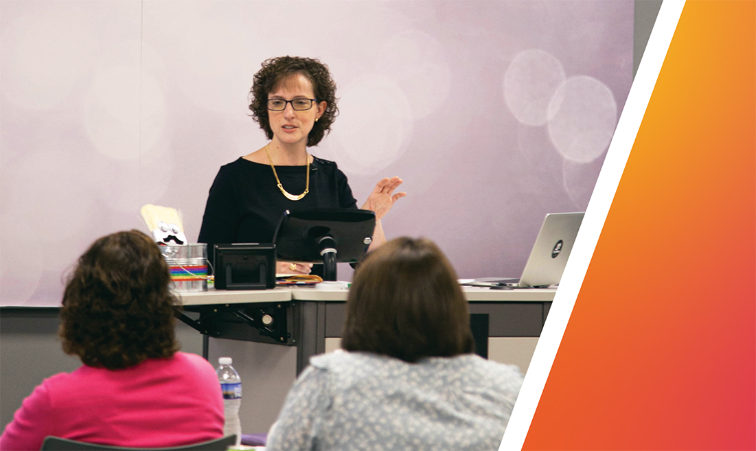 A speaker at the Exchange Conference