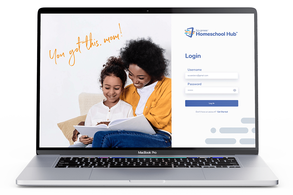 the Homeschool Hub login page