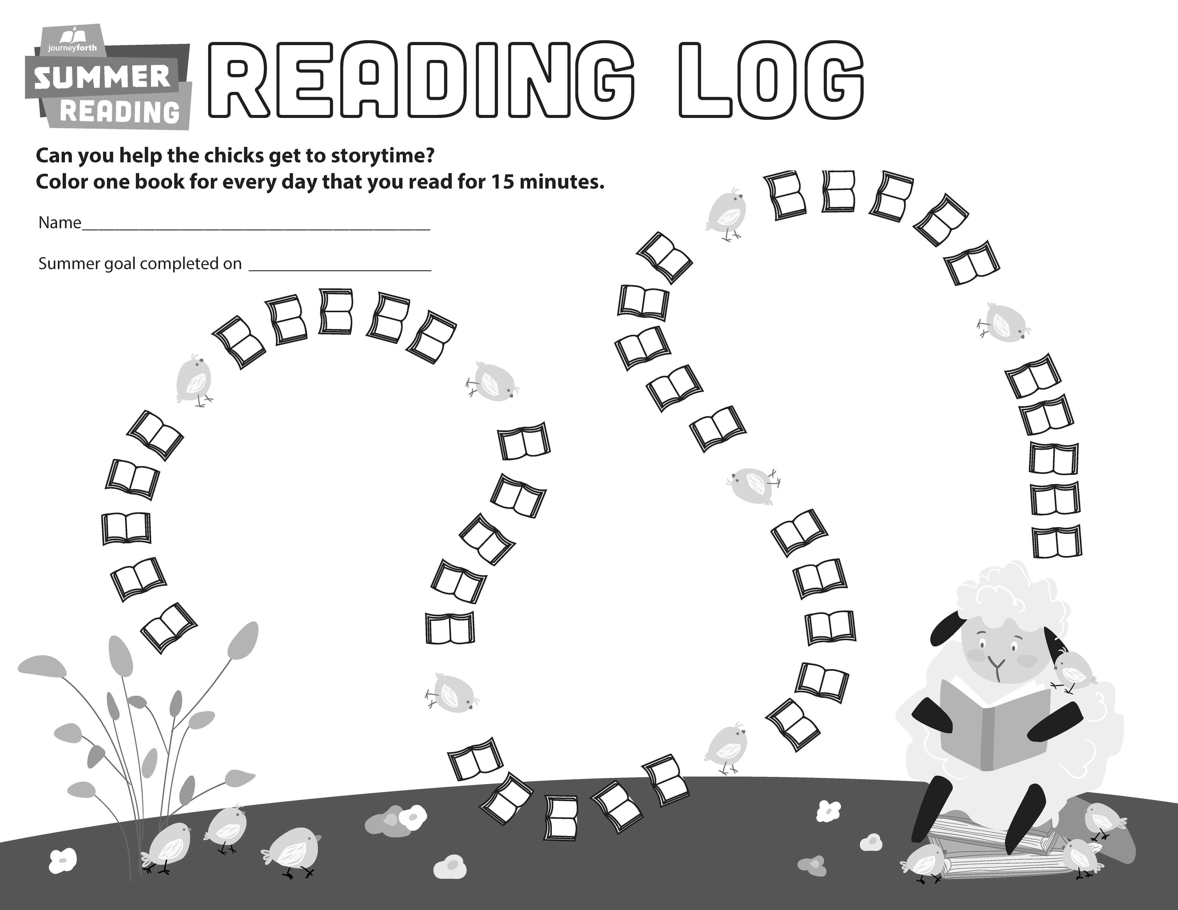Reading Log Ages 4-8