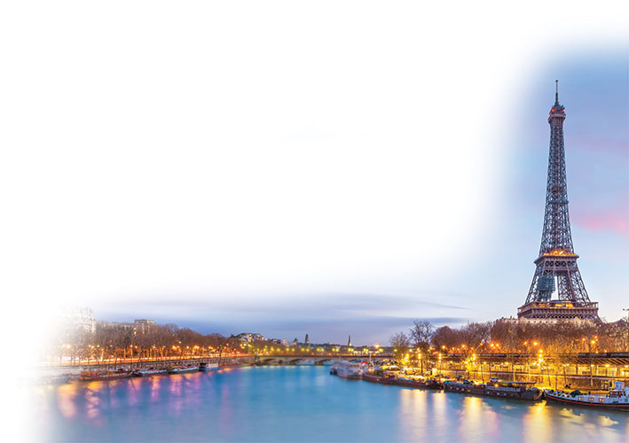 the Seine river and the Eiffel tower