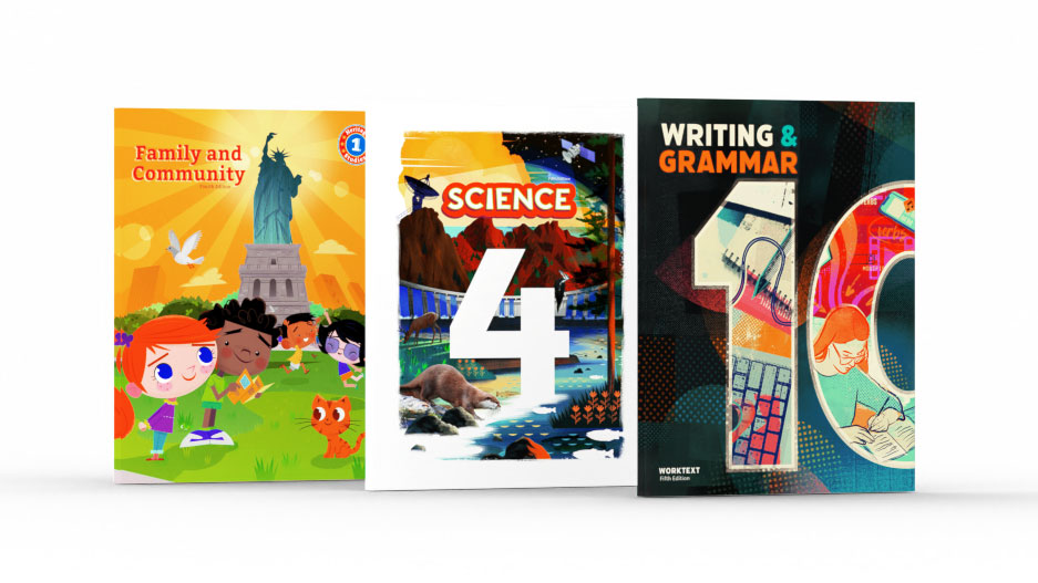 a display of some textbooks