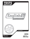 English 6 Tests Answer Key, 2nd ed.